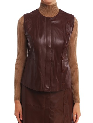 Коричневий жилет SPORTMAX : фото 3 - Invogue