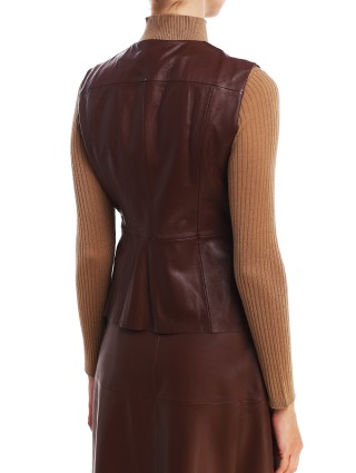 Коричневий жилет SPORTMAX : фото 4 - Invogue