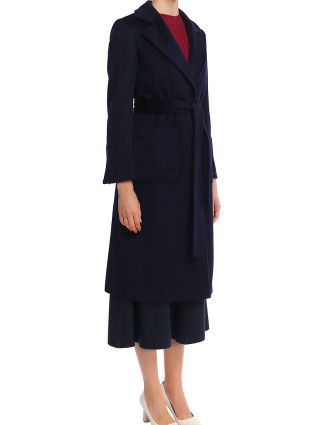 Синее  пальто MAX&CO: фото 3 - Invogue