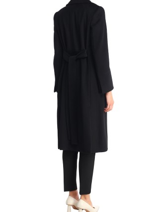 Черное пальто MAX&CO: фото 2 - Invogue