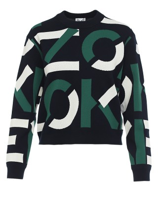 Зелёный свитер KENZO: фото - Invogue