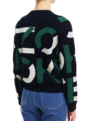 Зелёный свитер KENZO: фото 4 - Invogue