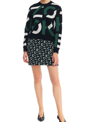 Зелёная юбка KENZO: фото 1 - Invogue