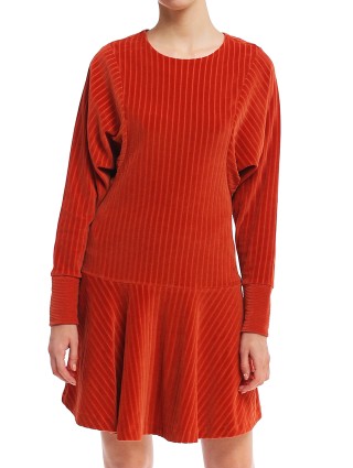 Коричневое платье KENZO: фото 3 - Invogue