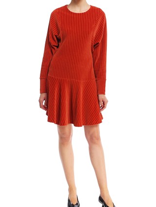 Коричневое платье KENZO: фото 1 - Invogue