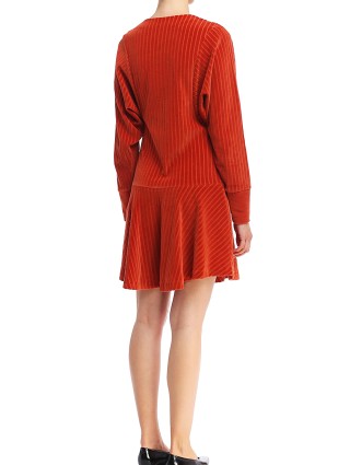 Коричневое платье KENZO: фото 2 - Invogue