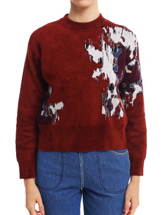 Коричневый свитер KENZO: фото 3 - Invogue