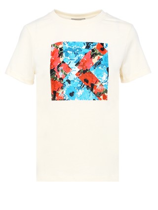 Бежевая футболка KENZO: фото - Invogue