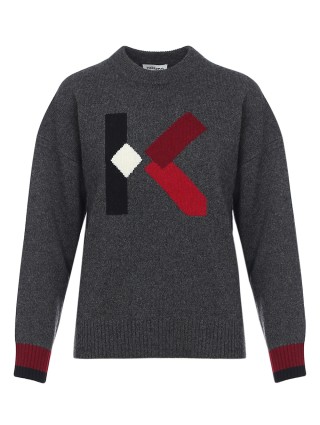 Серый свитер KENZO: фото - Invogue