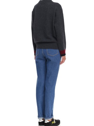 Серый свитер KENZO: фото 2 - Invogue