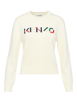 Бежевый свитер KENZO: фото - Invogue