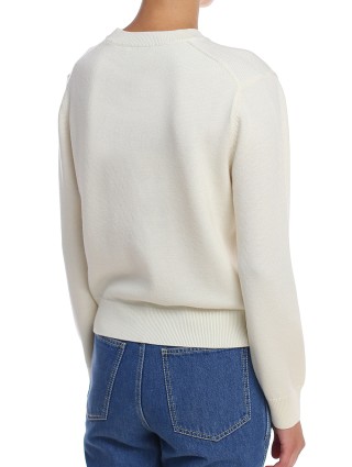 Бежевый свитер KENZO: фото 4 - Invogue