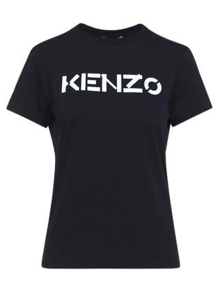 Чёрная футболка KENZO: фото - Invogue