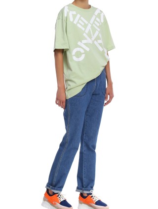 Зелёная футболка KENZO: фото 1 - Invogue