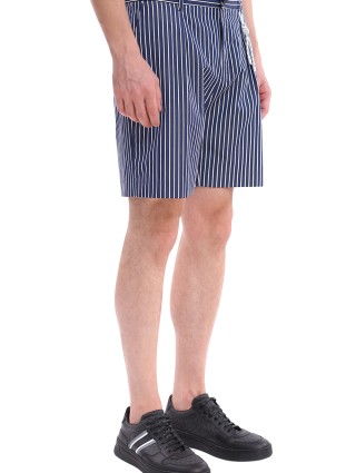 Тёмно-синие шорты BOSS: фото 3 - Invogue