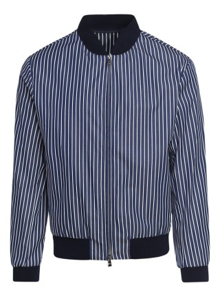 Тёмно-синяя куртка BOSS: фото - Invogue