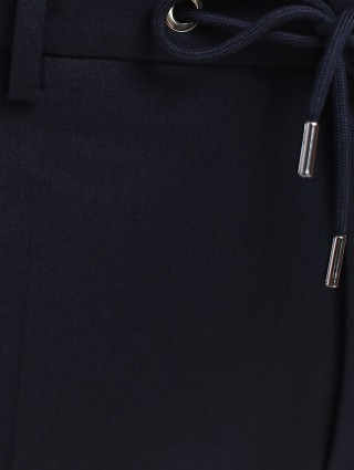 Тёмно-синие брюки BOSS: фото 5 - Invogue