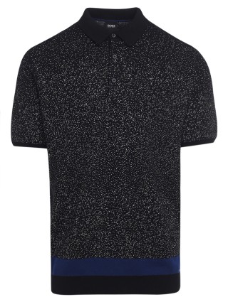 Чорне поло BOSS : фото - Invogue