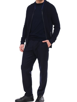 Тёмно-синий кардиган BOSS: фото 1 - Invogue