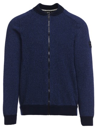 Тёмно-синий кардиган BOSS: фото - Invogue