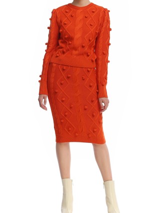 Помаранчева спідниця PUSHBUTTON : фото 1 - Invogue