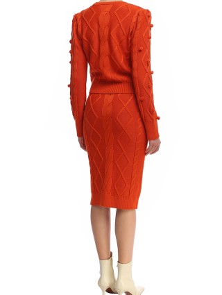 Помаранчева спідниця PUSHBUTTON : фото 2 - Invogue