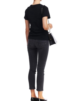 Чёрная футболка TOTEME: фото 2 - Invogue