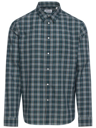 Зелёная рубашка KENZO: фото - Invogue