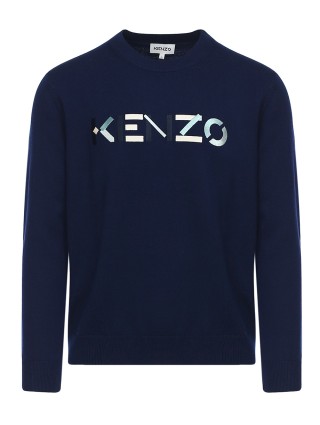 Синий свитер KENZO: фото - Invogue