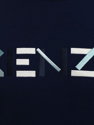 Синий свитер KENZO: фото 5 - Invogue