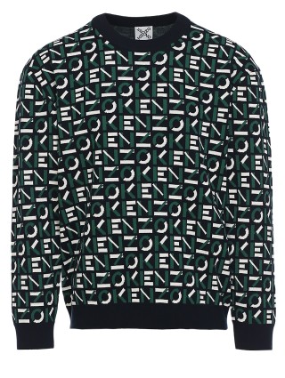 Зелёный свитер KENZO: фото - Invogue