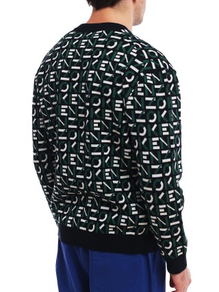 Зелёный свитер KENZO: фото 4 - Invogue