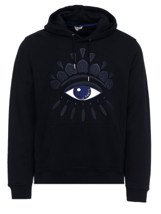 Чёрный свитшот KENZO: фото - Invogue