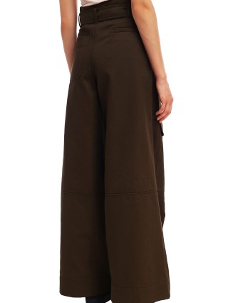 Коричневые брюки WEEKEND MAX MARA: фото 4 - Invogue