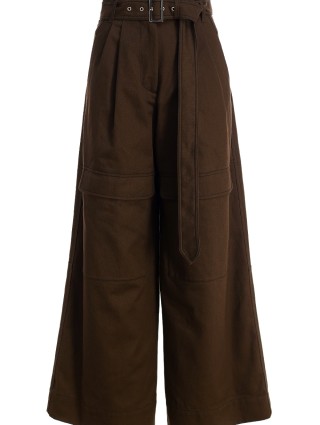 Коричневые брюки WEEKEND MAX MARA: фото - Invogue