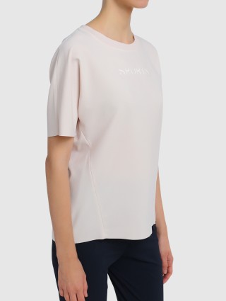 Розовая футболка MARC CAIN: фото 3 - Invogue