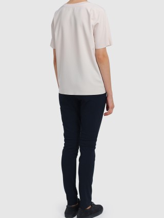 Розовая футболка MARC CAIN: фото 2 - Invogue