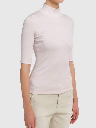 Розовая футболка MARC CAIN: фото 3 - Invogue