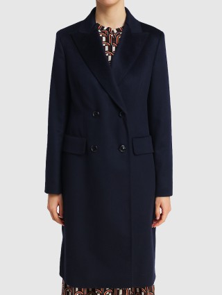 Синее  пальто MAX MARA: фото 3 - Invogue