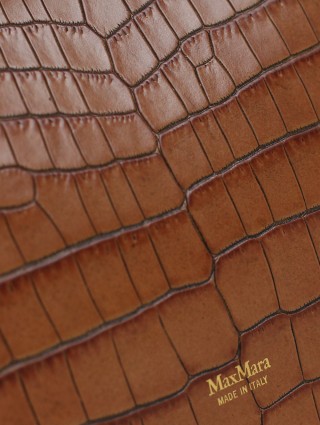 Коричневая сумка MAX MARA: фото 6 - Invogue