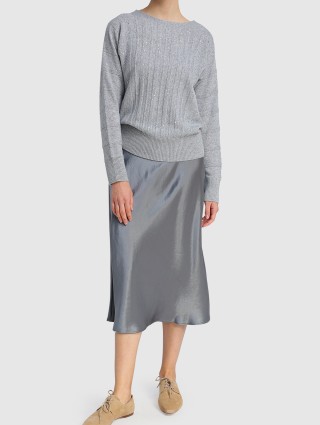 Серая юбка MAX MARA: фото 1 - Invogue