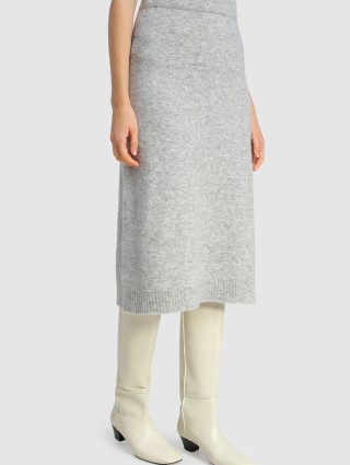 Серая юбка MAX MARA: фото 3 - Invogue