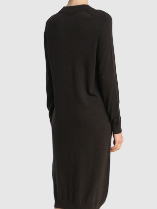 Тёмно-Серое платье WEEKEND MAX MARA: фото 4 - Invogue