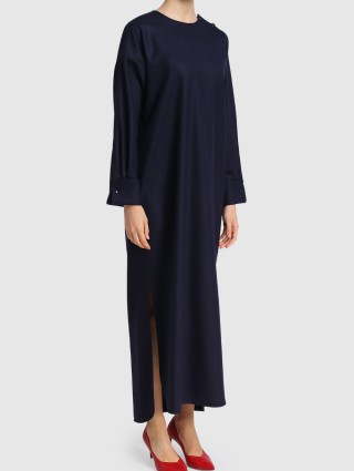 Синее платье MAX MARA: фото 3 - Invogue