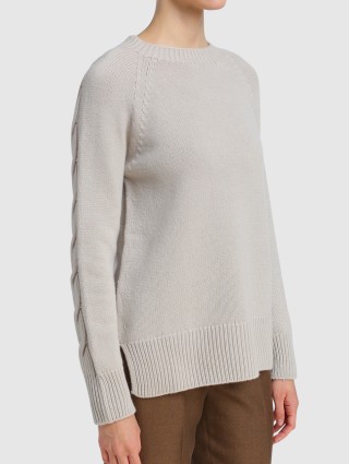 Кремовый свитер MAX MARA: фото 2 - Invogue