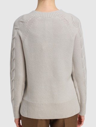 Кремовый свитер MAX MARA: фото 3 - Invogue