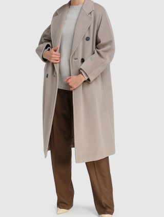 Кремове пальто MAX MARA з вовни та кашеміру: фото 1 - Invogue