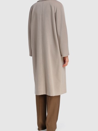 Кремове пальто MAX MARA з вовни та кашеміру: фото 2 - Invogue