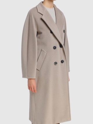 Кремове пальто MAX MARA з вовни та кашеміру: фото 3 - Invogue