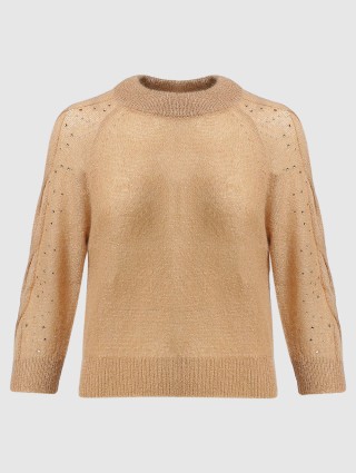 Бежевый свитер MAX MARA: фото - Invogue